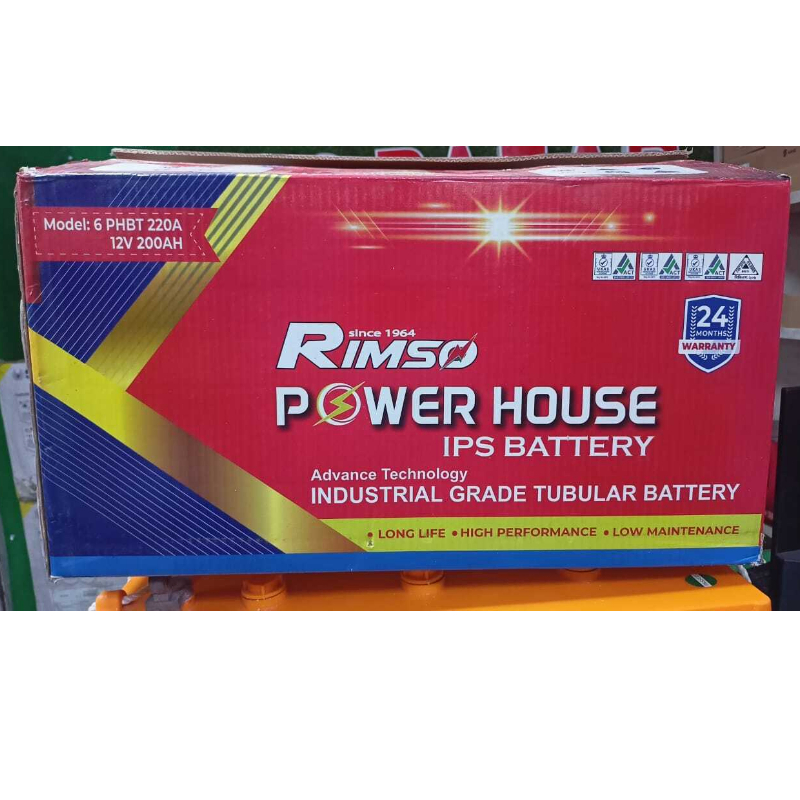 Rimso 200AH Tubular Battery